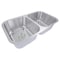 Nantucket Sinks 32.5 Inch Double Bowl Equal Undermount Stainless Steel Kitchen Sink, 16 Gauge NS10i-16 - alternate 3